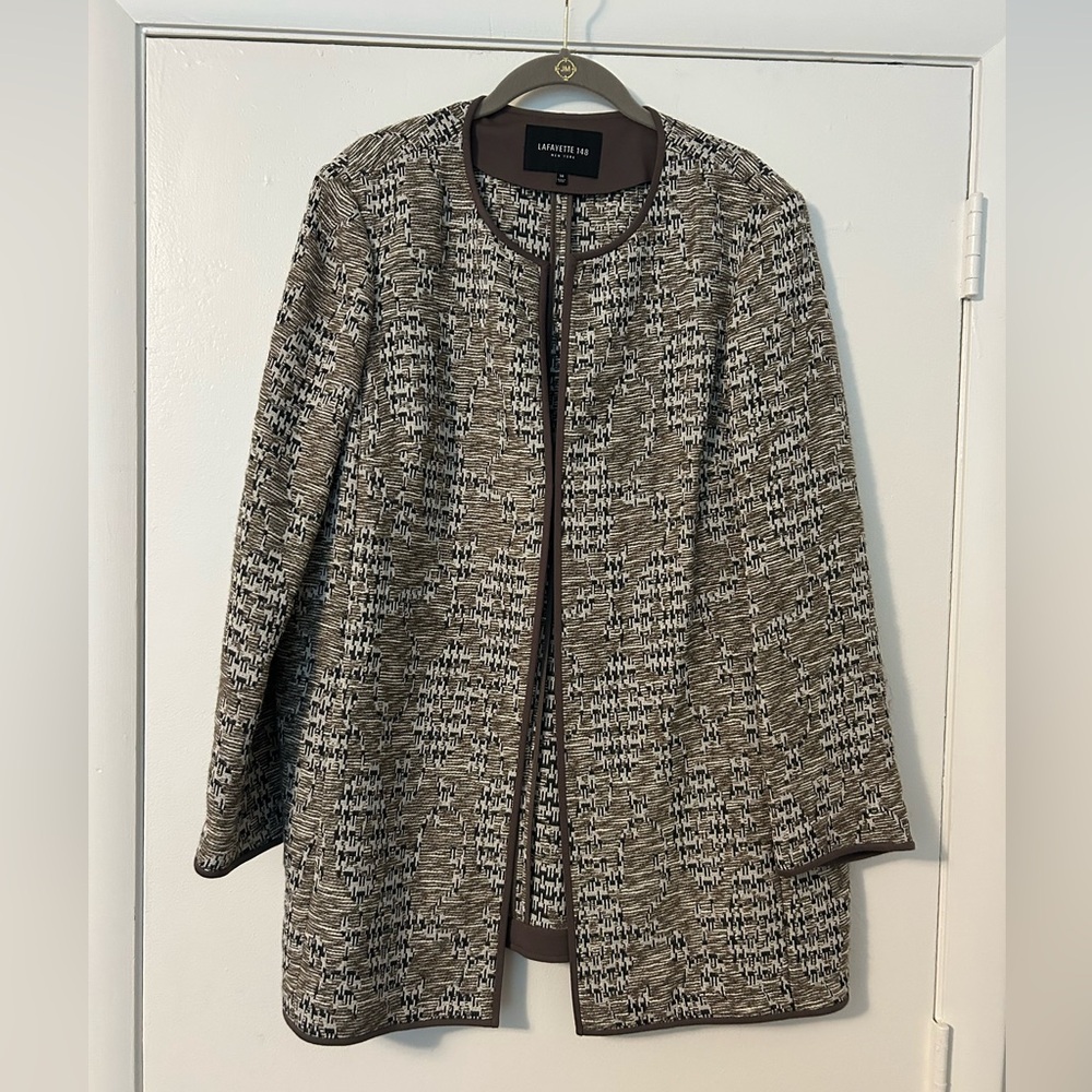 Lafayette 148 New York Tweed Pattern Evening Jacket